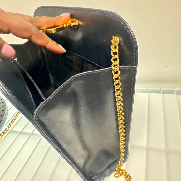 Salvatore Ferragamo black Crossbody Bag with Gold Accents - Picture 5 of 7